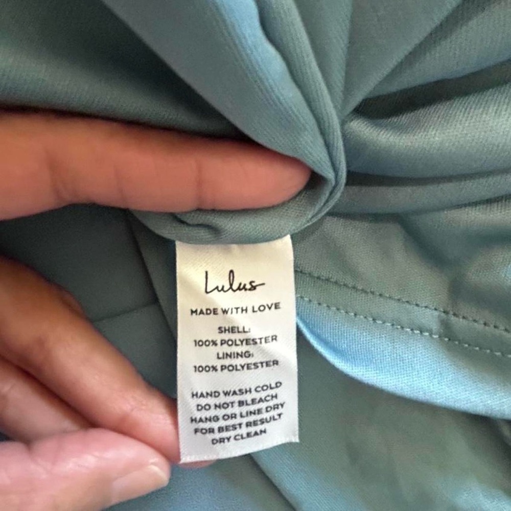 NWT Lulu’s Mythical Kind of Love Slate Blue Maxi Dress Women’s Size XS - Picture 5 of 8